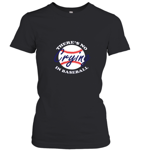 Womens Vintage There's No Crying In Baseball Funny Baseball Sayings Women's T-Shirt