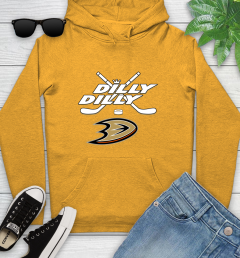 NHL Anaheim Ducks Dilly Dilly Hockey Sports Youth Hoodie 3