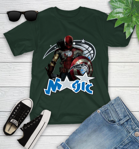 Philadelphia 76ers NBA Basketball Captain America Thor Spider Man Hawkeye Avengers Youth T-Shirt 5