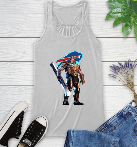 NFL Thanos Gauntlet Avengers Endgame Football Buffalo Bills Racerback Tank