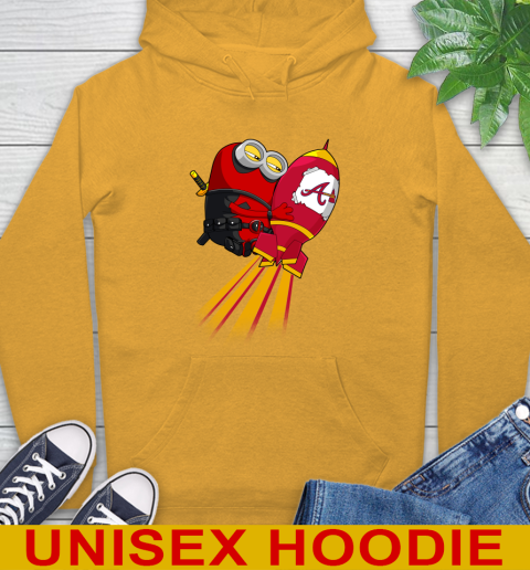 MLB Baseball Atlanta Braves Deadpool Minion Marvel Shirt Hoodie 2