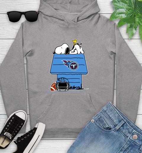 Tennessee Titans NFL Football Snoopy Woodstock The Peanuts Movie Youth Hoodie 6