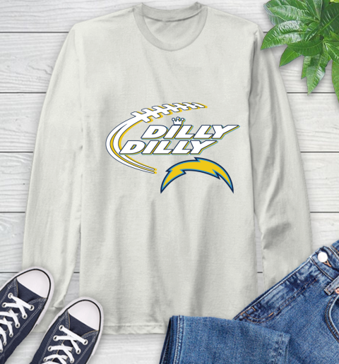 NFL Los Angeles Chargers Dilly Dilly Football Sports Long Sleeve T-Shirt 12