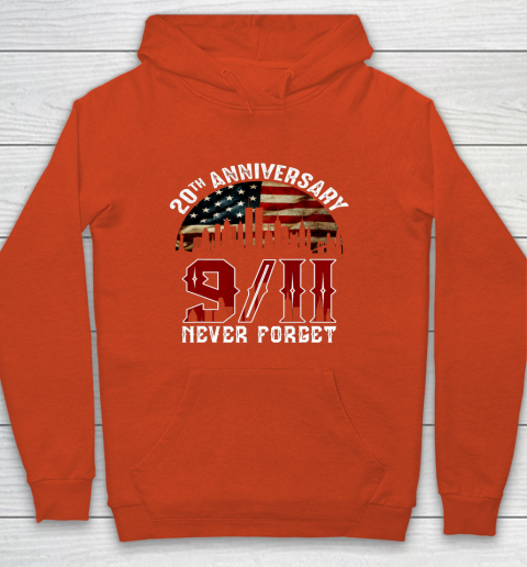 Never Forget 9 11 20th Anniversary Patriot Day 2021 Youth Hoodie 3