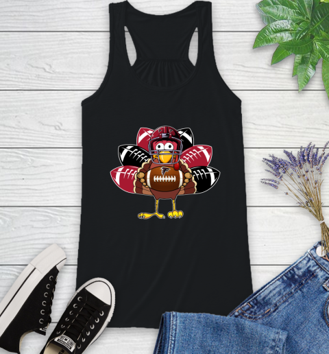Atlanta Falcons Turkey Thanksgiving Day Racerback Tank 2
