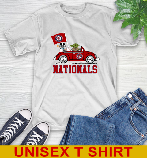 MLB Baseball Washington Nationals Darth Vader Baby Yoda Driving Star Wars Shirt T-Shirt