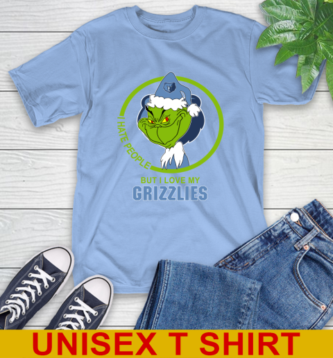 Memphis Grizzlies NBA Christmas Grinch I Hate People But I Love My Favorite Basketball Team T-Shirt 11