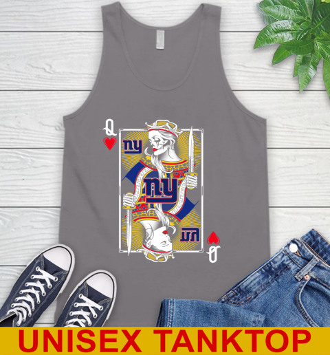 NFL Football New York Giants The Queen Of Hearts Card Shirt Tank Top 6
