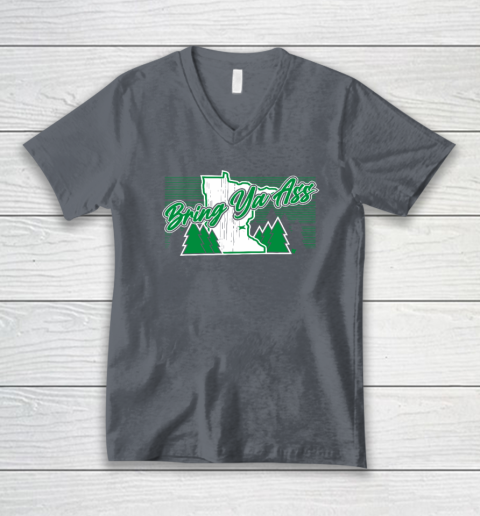 Bring Ya Ass  Minnesota Basketball V-Neck T-Shirt 3