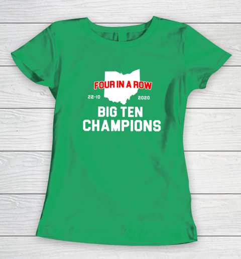 Big Ten Champions Four in a Row 2020 Women's T-Shirt 5