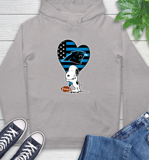 Carolina Panthers NFL Football The Peanuts Movie Adorable Snoopy Hoodie 12