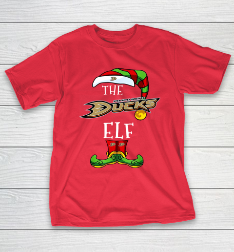 Anaheim Ducks Christmas ELF Funny NHL T-Shirt 9