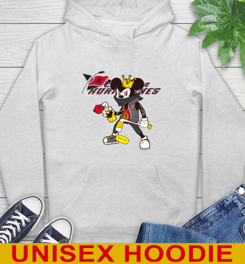 Carolina Hurricanes NHL Hockey Mickey Peace Sign Sports Hoodie