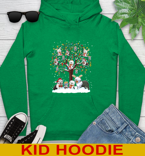 Old english Sheep dog dog pet lover light christmas tree shirt 135