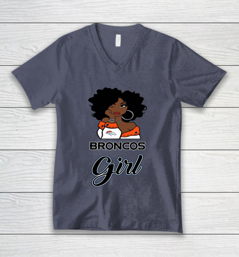 Denver Broncos Girl NFL V-Neck T-Shirt 8