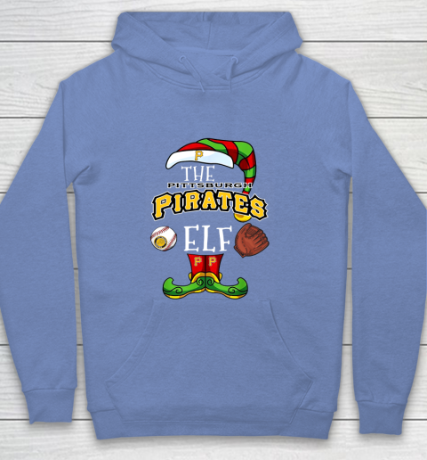 Pittsburgh Pirates Christmas ELF Funny MLB Youth Hoodie 8