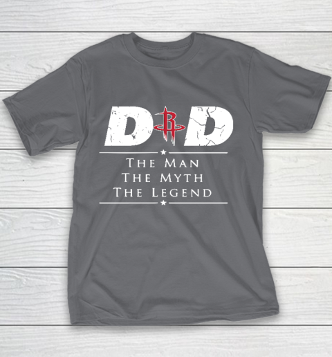 Houston Rockets NBA Basketball Dad The Man The Myth The Legend Youth T-Shirt 5
