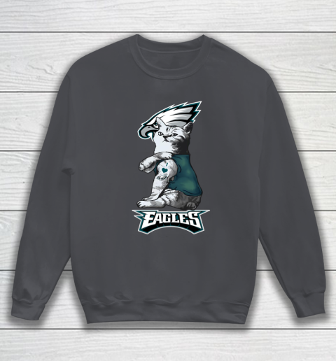 NFL Football My Cat Loves Philadelphia Eagles Sweatshirt 4