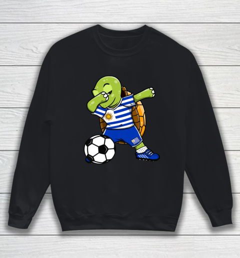 Dabbing Turtle Uruguay Soccer Fans Jersey Uruguayan Football Sweatshirt