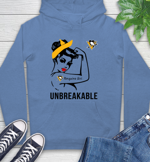 NHL Pittsburgh Penguins Girl Unbreakable Hockey Sports Hoodie 9