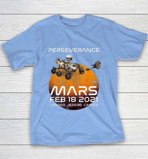 Perseverance Mars Rover Landing 2021 Nasa Mission Youth T-Shirt 8
