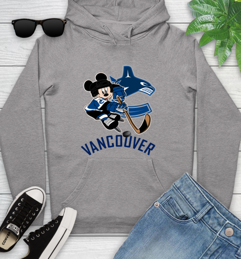 NHL Vancouver Canucks Mickey Mouse Disney Hockey T Shirt Youth Hoodie 6