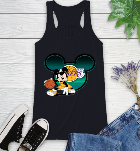 NBA Los Angeles Lakers Mickey Mouse Disney Basketball Racerback Tank 10