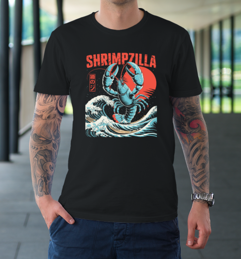 Funny Shrimp Shrimpzilla Japan Food Shirt T-Shirt