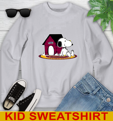 NBA Basketball Cleveland Cavaliers Snoopy The Peanuts Movie Shirt Youth Sweatshirt 4