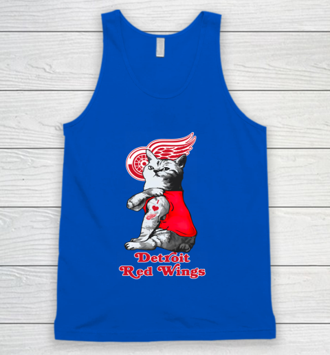 NHL My Cat Loves Detroit Red Wings Hockey Tank Top 4