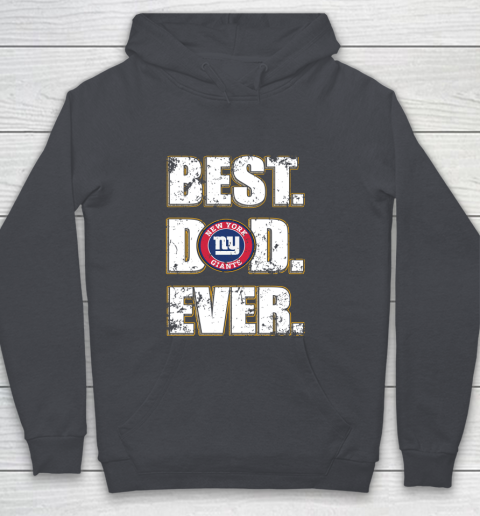 NFL New York Giants Football Best Dad Ever Family Shirt Youth Hoodie - Image 6