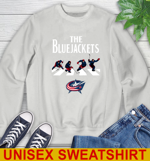 NHL Hockey Columbus Blue Jackets The Beatles Rock Band Shirt Sweatshirt 5