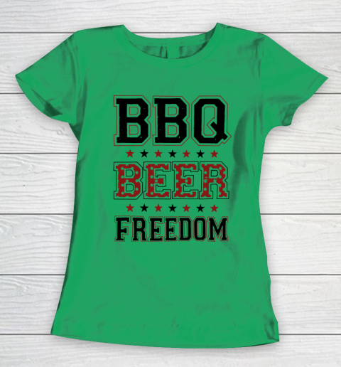 BBQ Beer Freedom Trump Fan Women's T-Shirt 6