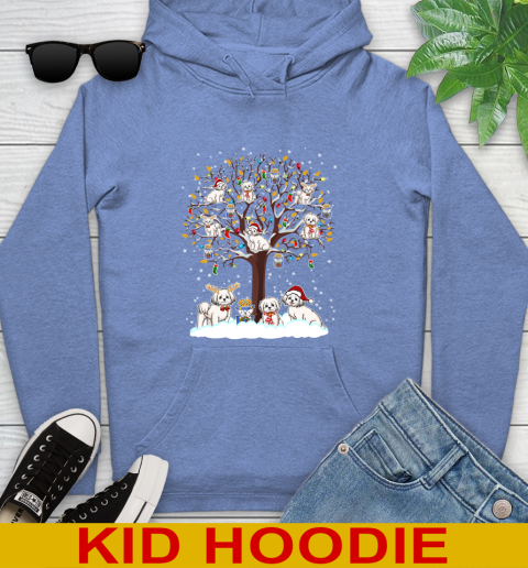 Maltese dog pet lover light christmas tree shirt 139