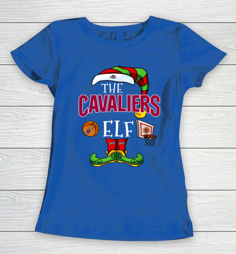 Cleveland Cavaliers Christmas ELF Funny NBA Women's T-Shirt 8