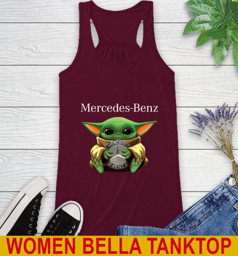 Star Wars Baby Yoda Hugs Mercedes Car Shirt 38