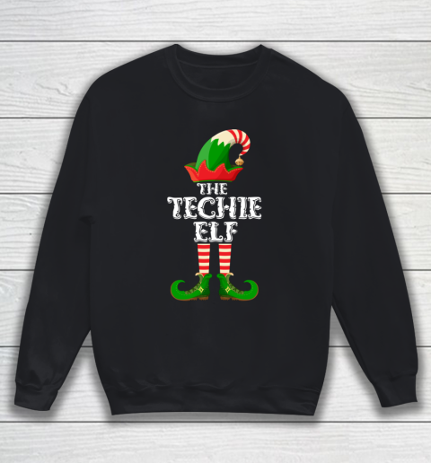 Techie Elf Funny Matching Family Group Christmas Gifts Sweatshirt