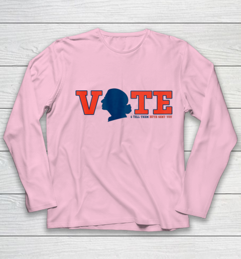 Vote Tell Them Ruth Sent You RBG Vote Shirt Notorious Youth Long Sleeve 6