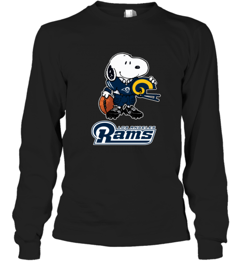Snoopy A Strong And Proud Los Angeles Rams Player T-Shirt - T