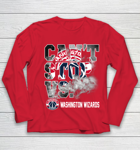 NBA Washington Wizards Basketball Can't Stop Vs Youth Long Sleeve 8