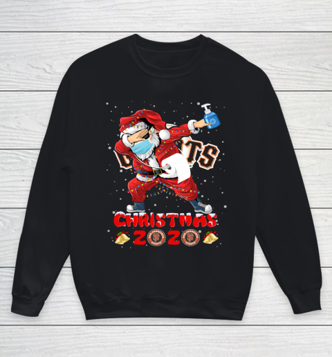 San Francisco Giants Funny Santa Claus Dabbing Christmas 2020 MLB Youth Sweatshirt