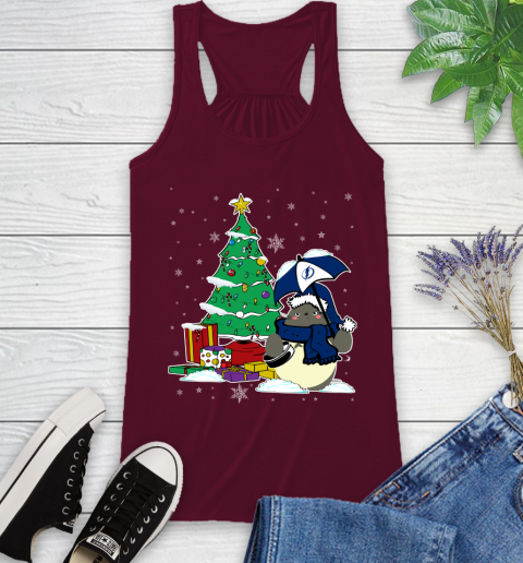 Tampa Bay Lightning NHL Hockey Cute Tonari No Totoro Christmas Sports Racerback Tank 2