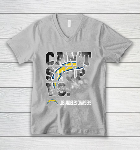 NFL Los Angeles Chargers Can't Stop Vs V-Neck T-Shirt 3
