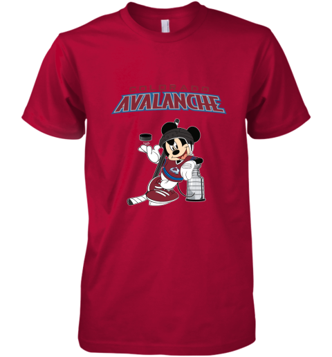Mickey Colorado Avalanche With The Stanley Cup Hockey NHL Premium Men's T-Shirt