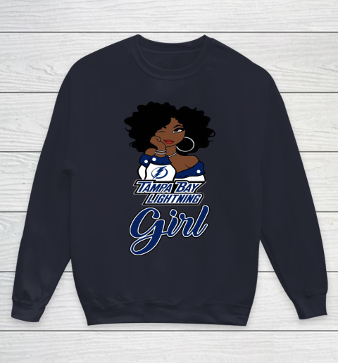 Tampa Bay Lightning Girl NHL Youth Sweatshirt 3