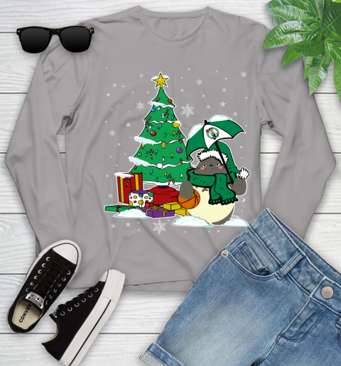 Boston Celtics NBA Basketball Cute Tonari No Totoro Christmas Sports Youth Long Sleeve 6 Boston Celtics NBA Basketball Cute Tonari No Totoro Christmas Sports Youth Long Sleeve - Image 6