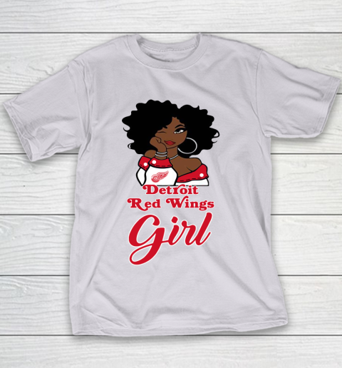 Detroit Red Wings Girl NHL Youth T-Shirt 5