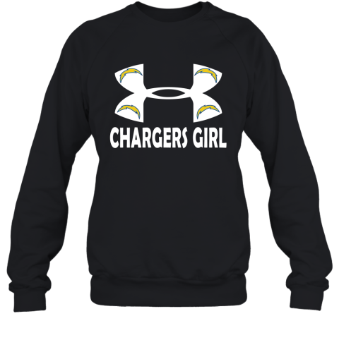 NFL Los Angeles Chargers Girl Under Armour Football Sports TGUDA6EsFGw sweatshirt 35 95 151514 front black