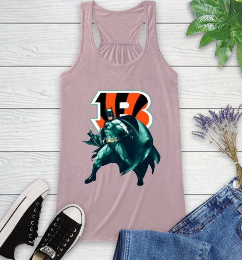 NFL Batman Football Sports Cincinnati Bengals Racerback Tank 11