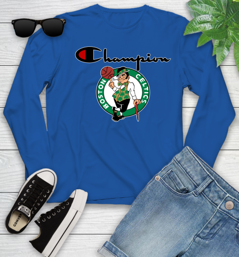 NBA Basketball Boston Celtics Champion Shirt Youth Long Sleeve 7